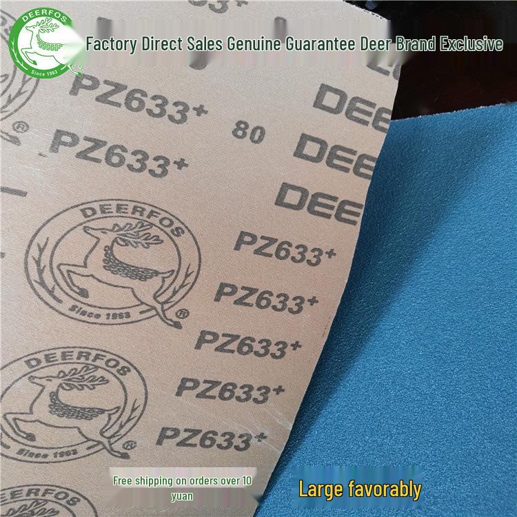 DEERFOS Stag PZ633 Stainless Steel Alloy Grinding Belt - Water & Dry Sanding Zirconia Alumina Economical Type
DEERFOS Stag PZ633 Stainless Steel Alloy Grinding Belt - Water & Dry Sanding Zirconia Alumina Economical Type