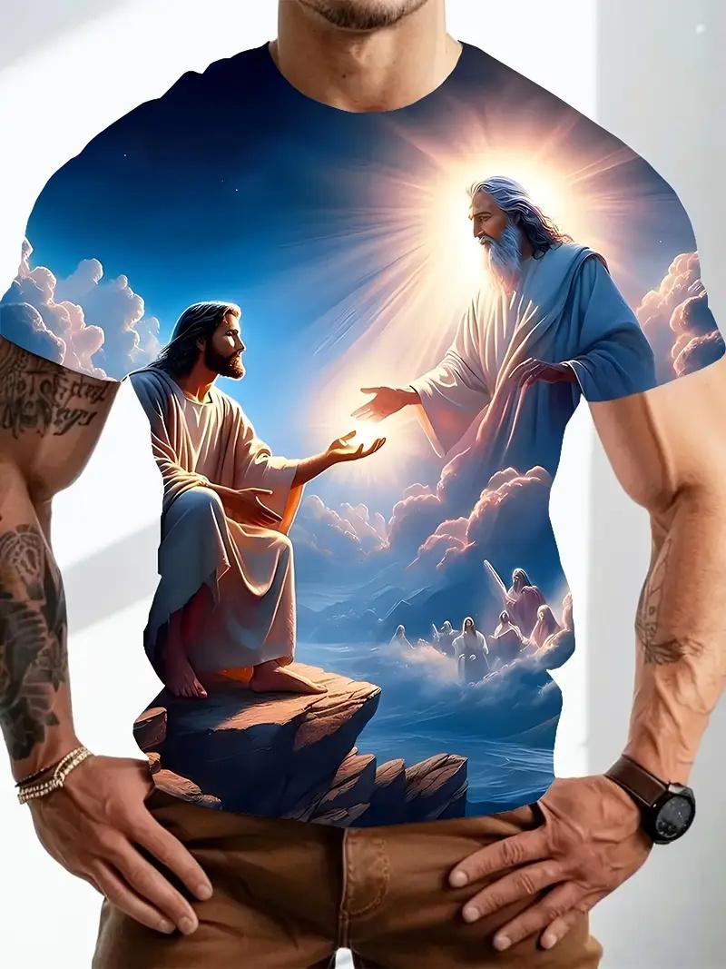Men s 3D Jesus Print T-Shirt Short Sleeve Casual Crew Neck Praying Hands Design Tshirt for Men New in Oversized Tee Shirt Tops 2XS
Men s 3D Jesus Print T-Shirt Short Sleeve Casual Crew Neck Praying Hands Design Tshirt for Men New in Oversized Tee Shirt Tops 2XS