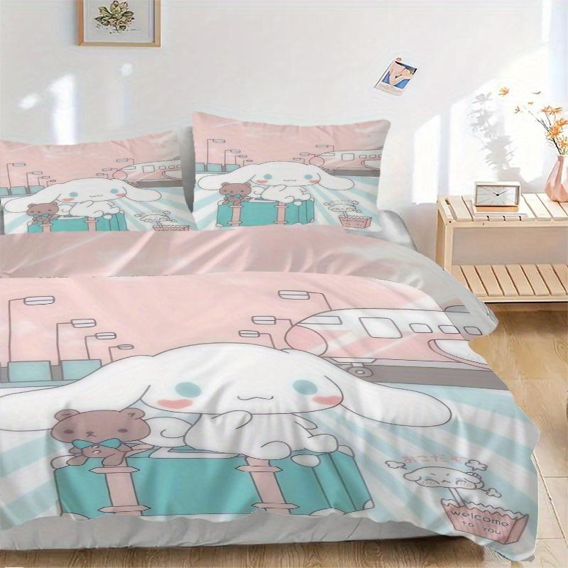3pcs Welcome to You Cinnamoroll Quilt Cover Set (1 Quilt Cover + 2 Pillowcases Without Pillow Core), High-Definition Printing for Home and Dormit 135x200cm
3pcs Welcome to You Cinnamoroll Quilt Cover Set (1 Quilt Cover + 2 Pillowcases Without Pillow Core), High-Definition Printing for Home and Dormit 135x200cm