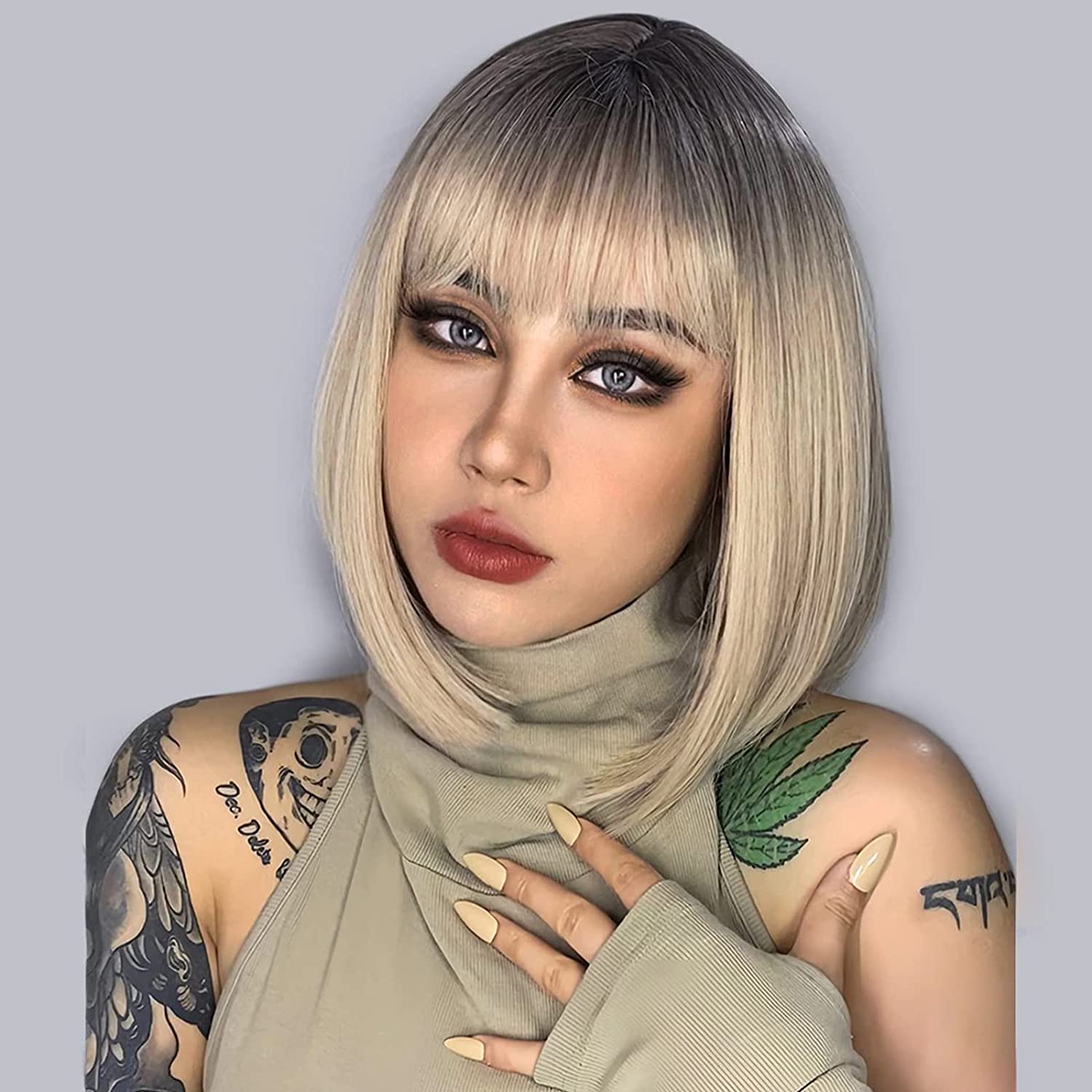 XINRAN Короткий коричневый парик Боб с челкой Синтетические каштановые волосы Боб Парики для женщин Термостойкие парики Боб до плеч для повседневной вечеринки
XINRAN Короткий коричневый парик Боб с челкой Синтетические каштановые волосы Боб Парики для женщин Термостойкие парики Боб до плеч для повседневной вечеринки