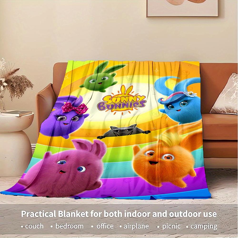 1pc Sunny Bunnies,Cute ,Rainbow Background Flannel Blanket Lightweight Soft for All Seasons, Ideal for Couch, Office, Bed, Travel, Camping Throw 130cm x 150cm
1pc Sunny Bunnies,Cute ,Rainbow Background Flannel Blanket Lightweight Soft for All Seasons, Ideal for Couch, Office, Bed, Travel, Camping Throw 130cm x 150cm