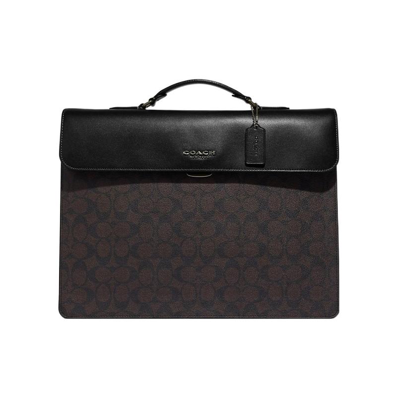 COACH briefcase Graham 39 classic presbyopic flap with full printed push lock, coated canvas and calfskin, handbag briefcase, large size, men s style чорний
COACH briefcase Graham 39 classic presbyopic flap with full printed push lock, coated canvas and calfskin, handbag briefcase, large size, men s style чорний