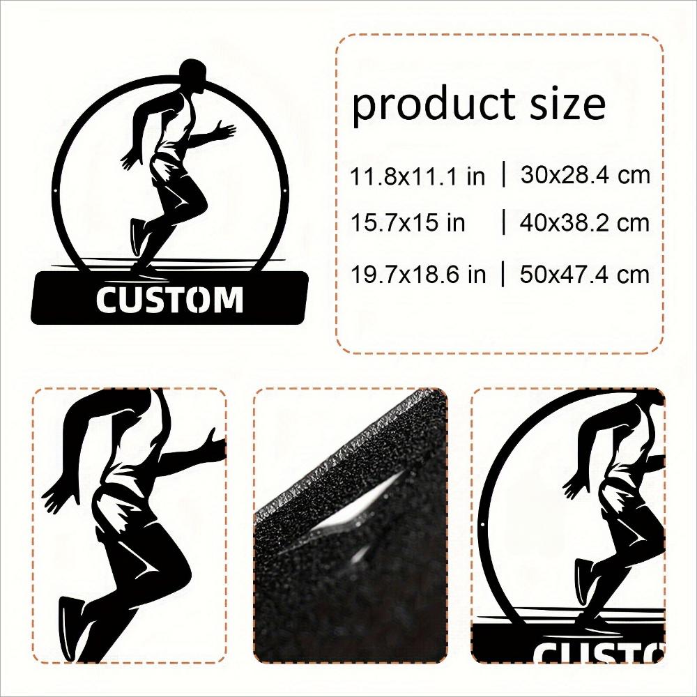 Unique 1pc Custom Metal Wall Art Running Boys Girls Personalised Name Sports Enthusiast Decor 30cm
Unique 1pc Custom Metal Wall Art Running Boys Girls Personalised Name Sports Enthusiast Decor 30cm