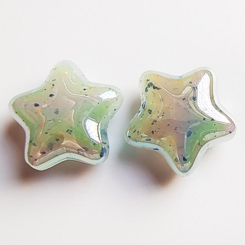Transparent Iridescent Star-Five-Pointed Jelly Beads for DIY Jewelry and Crafts 19*9mm
Transparent Iridescent Star-Five-Pointed Jelly Beads for DIY Jewelry and Crafts 19*9mm
