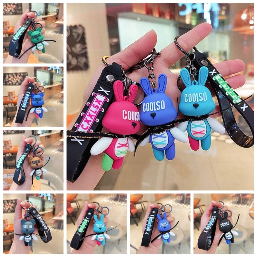 Colorful Cartoon Bear Keychain Fashion Car Key Keyring Small Gift Strap Rabbit Keychain Friend style 3
Colorful Cartoon Bear Keychain Fashion Car Key Keyring Small Gift Strap Rabbit Keychain Friend style 3