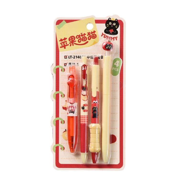 4Pcs Twist Action Plastic Gel Pen 0.5MM Tip Retractable Gel Inks Pen Black Inks for Daily Journaling Note Taking
4Pcs Twist Action Plastic Gel Pen 0.5MM Tip Retractable Gel Inks Pen Black Inks for Daily Journaling Note Taking