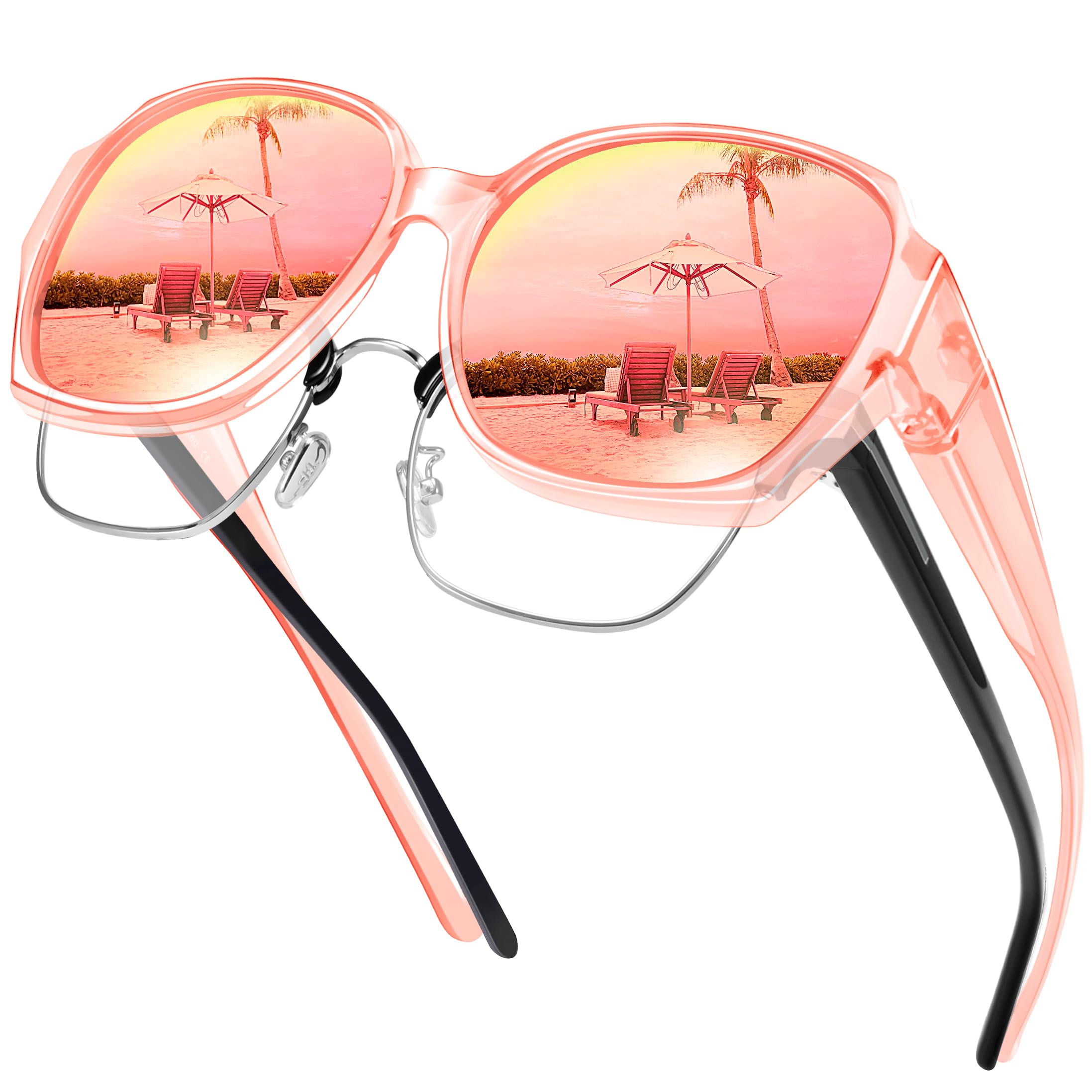 Polarized Sunglasses Fit Over Glasses for Women, UV400 Protection Square Shades Extra Large Sun Glasses Pink розовый
Polarized Sunglasses Fit Over Glasses for Women, UV400 Protection Square Shades Extra Large Sun Glasses Pink розовый
