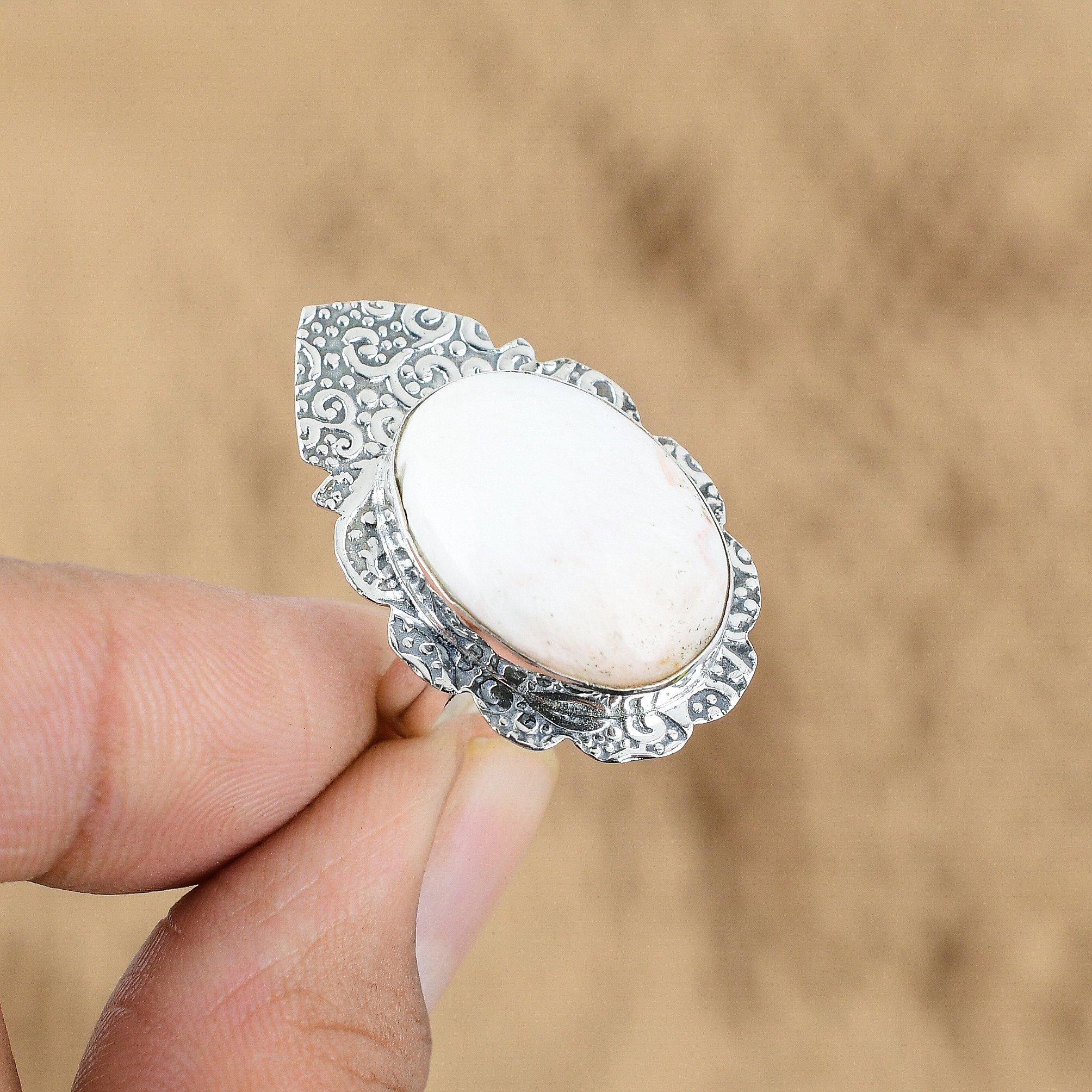 Mothers day Deal Scolecite Stone Handmade Wife Ring Jewelry 925 Sterling Silver Yes
Mothers day Deal Scolecite Stone Handmade Wife Ring Jewelry 925 Sterling Silver Yes