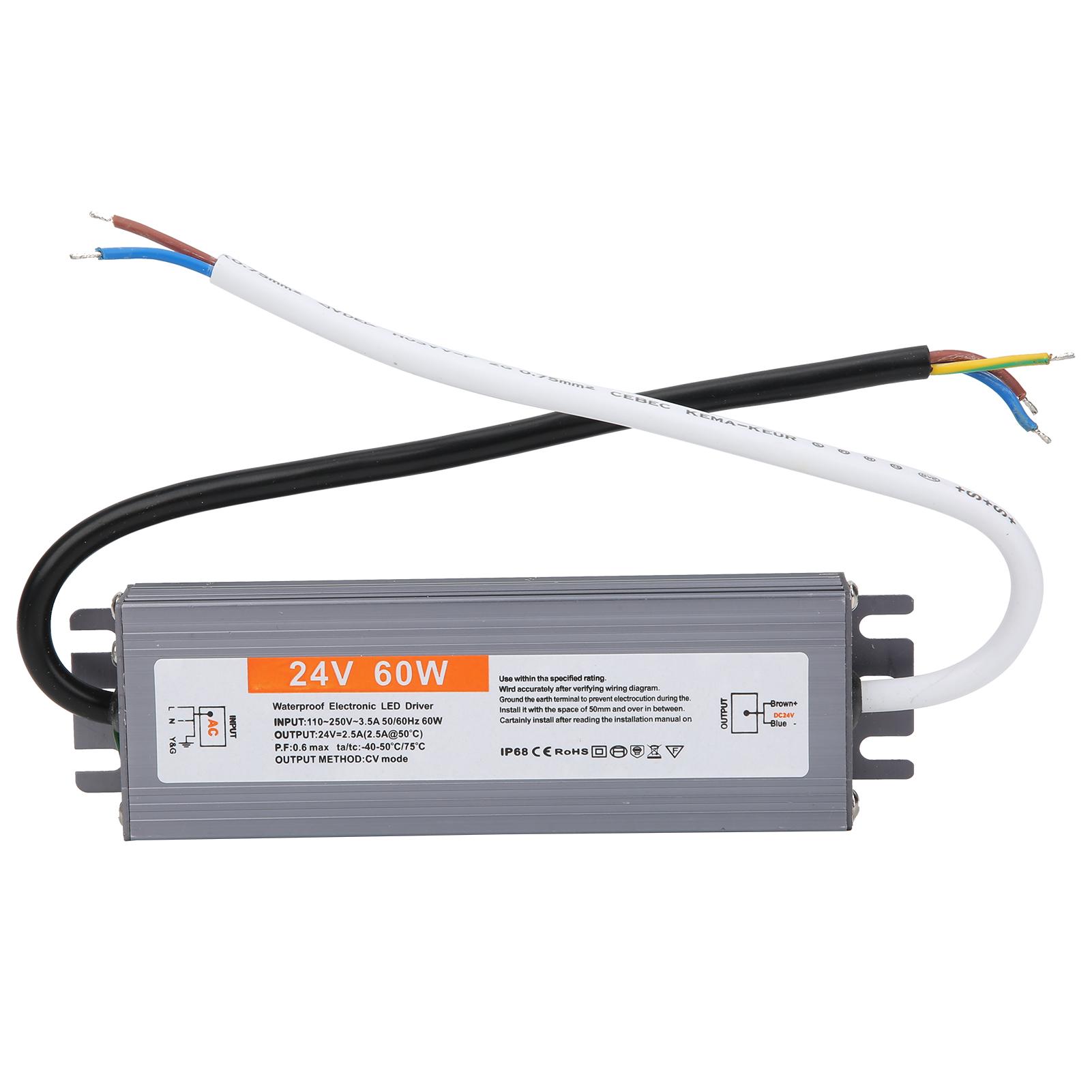 60W UltraThin Waterproof Power Supply LED Power Supply Driver AC110250V (5060HZ)(DC24V )
60W UltraThin Waterproof Power Supply LED Power Supply Driver AC110250V (5060HZ)(DC24V )