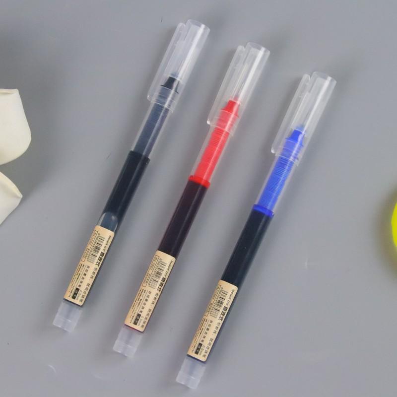 Шариковая ручка с жидкой основой, быстросохнущая, нейтральная ручка, большая емкость, студенческая кисть для вопросов, креативная канцелярская ручка для офиса 3pc разноцветный