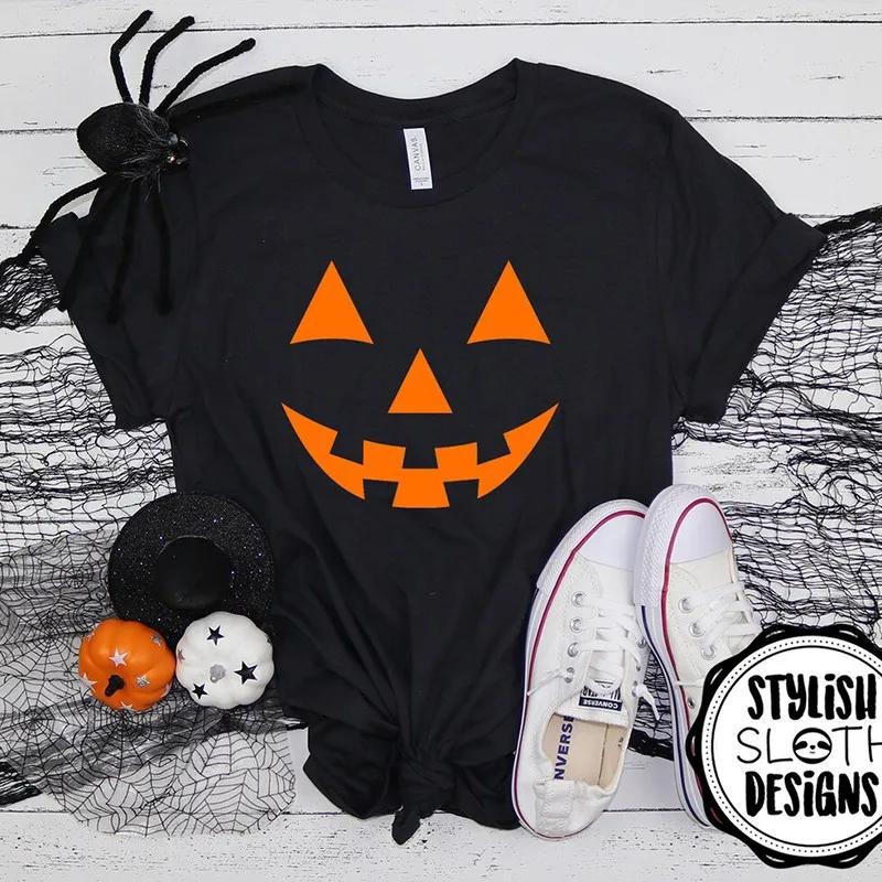 Funny Pumpkin Face Women T Shirts Orange Halloween T-shirt Causal Streetwear Fall Witch Graphic Tee Women s Clothes S
Funny Pumpkin Face Women T Shirts Orange Halloween T-shirt Causal Streetwear Fall Witch Graphic Tee Women s Clothes S