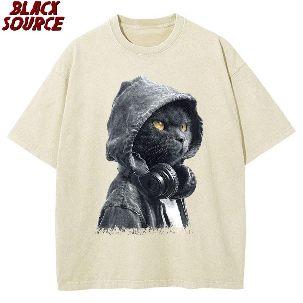 T Washed Cotton Casual Loose Fit Graphic TShirt I Do Not for THINK Therefore I Do Not Am Cat Print Summer Short Sleeve S
T Washed Cotton Casual Loose Fit Graphic TShirt I Do Not for THINK Therefore I Do Not Am Cat Print Summer Short Sleeve S