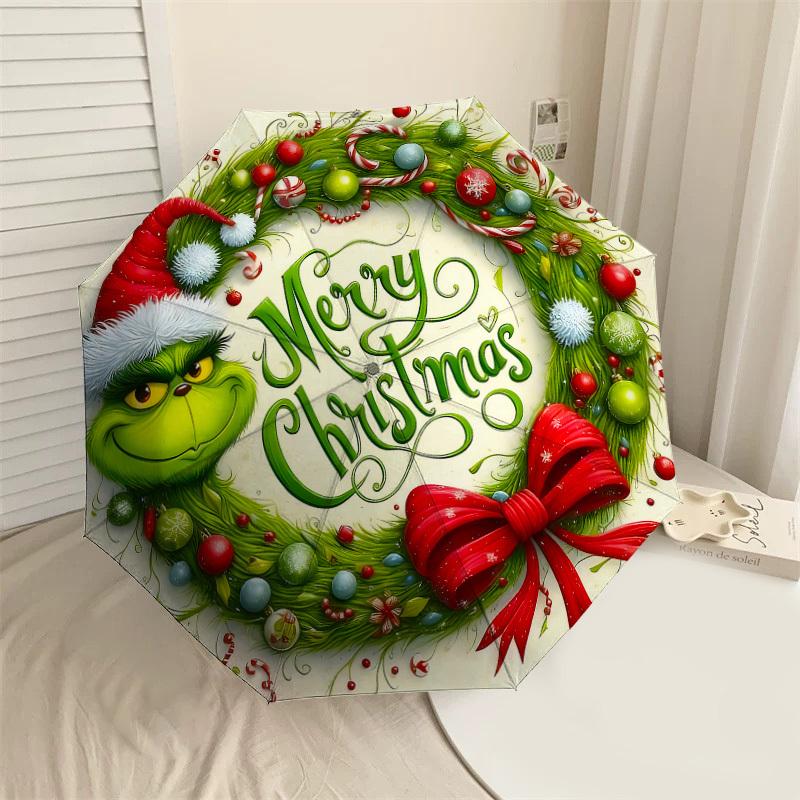 1PC Christmas GrinchAutomatic Open/Close Umbrella with Windproof, 8-Rib Sturdy Canopy, Durable Ribs, Fashionable Design, Outdoor Accessory, Fun Prin,
1PC Christmas GrinchAutomatic Open/Close Umbrella with Windproof, 8-Rib Sturdy Canopy, Durable Ribs, Fashionable Design, Outdoor Accessory, Fun Prin,