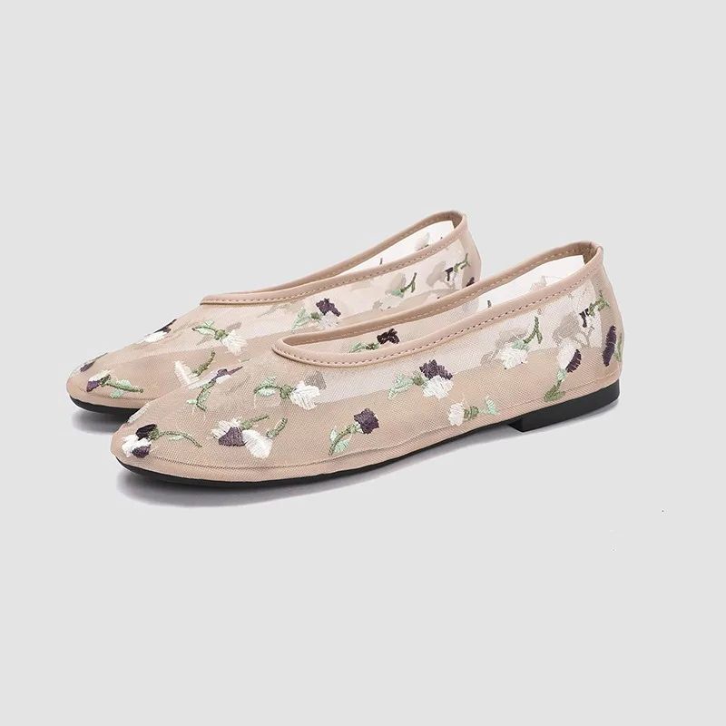 TRAF Women Embroidery Mary Jane Shoes Summer Round Toe Air Mesh Flat Shoes 2024 Autumn Female Chic Elastic Band Ballet Shoes 36
TRAF Women Embroidery Mary Jane Shoes Summer Round Toe Air Mesh Flat Shoes 2024 Autumn Female Chic Elastic Band Ballet Shoes 36