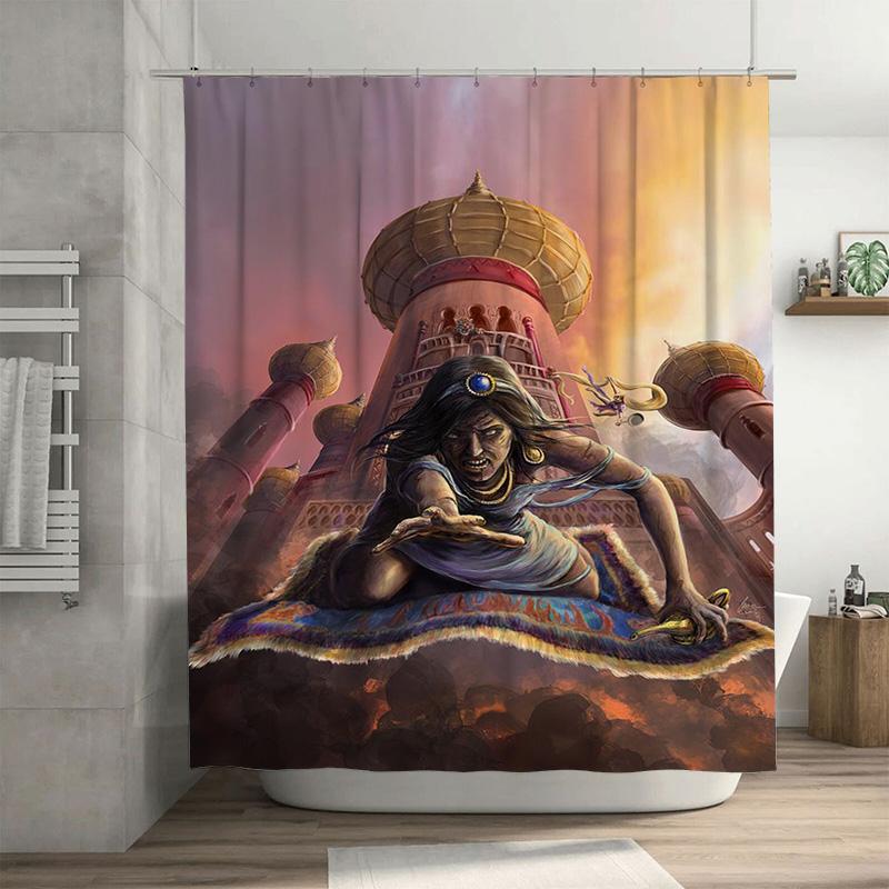 Multicolored Oriental Palace Shower Curtain With Fantasy Art Print For Bathroom Decor Pink, Blue, Yellow Red Size: 180X180Cm (70 W60H190(CM)-1 Pcs
Multicolored Oriental Palace Shower Curtain With Fantasy Art Print For Bathroom Decor Pink, Blue, Yellow Red Size: 180X180Cm (70 W60H190(CM)-1 Pcs