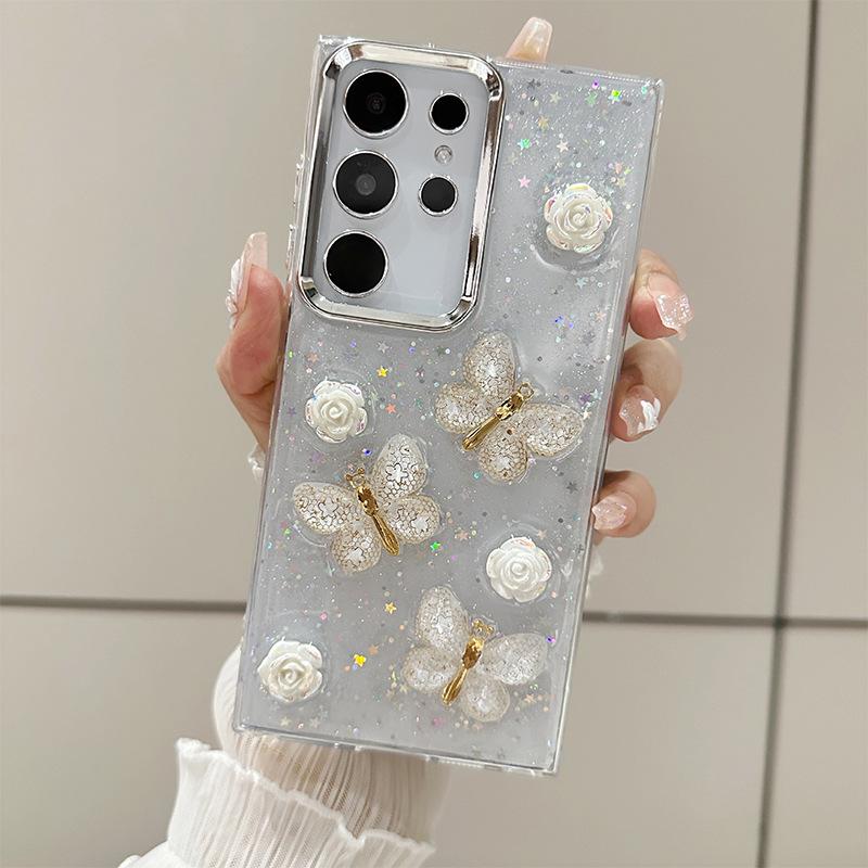 Three-Dimensional Advanced Sense Rose Butterfly Epoxy Mobile Phone Case For Samsung S25Ultra Transparent S24 Glitter A16 Samsung a16
Three-Dimensional Advanced Sense Rose Butterfly Epoxy Mobile Phone Case For Samsung S25Ultra Transparent S24 Glitter A16 Samsung a16