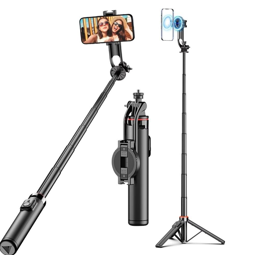 360° Rotation Magnetic Selfie Stick Tripod with Detachable Remote Phone Selfie Stick Travel чорний 
360° Rotation Magnetic Selfie Stick Tripod with Detachable Remote Phone Selfie Stick Travel чорний