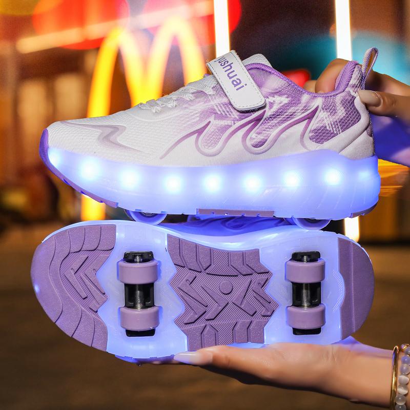 TUINANLE Kid Led Sneakers USB Charging Luminous Shoes Outdoor Sport Roller Skates Children Four Wheels Boys Girls Casual Shoes Glowing 35 фиолетовый
TUINANLE Kid Led Sneakers USB Charging Luminous Shoes Outdoor Sport Roller Skates Children Four Wheels Boys Girls Casual Shoes Glowing 35 фиолетовый