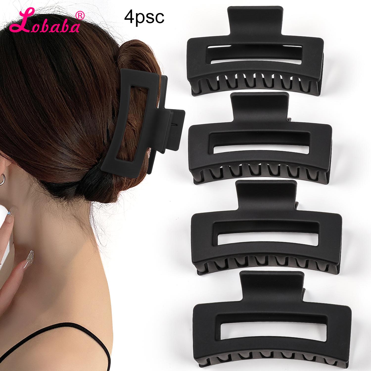 4 шт. Зажимы для волос большого размера теплого цвета 3,3 Нескользящие квадратные матовые банановые зажимы для женщин, Сильные зажимы-крабы для густых тонких волос
4 шт. Зажимы для волос большого размера теплого цвета 3,3 Нескользящие квадратные матовые банановые зажимы для женщин, Сильные зажимы-крабы для густых тонких волос