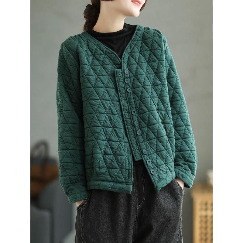 Женский кардиган в стиле ретро, облегающий ромбами, свободный повседневный жакет на пуговицах с V-образным вырезом, куртка в стиле бейсбольной формы XL зелёный
Женский кардиган в стиле ретро, облегающий ромбами, свободный повседневный жакет на пуговицах с V-образным вырезом, куртка в стиле бейсбольной формы XL зелёный