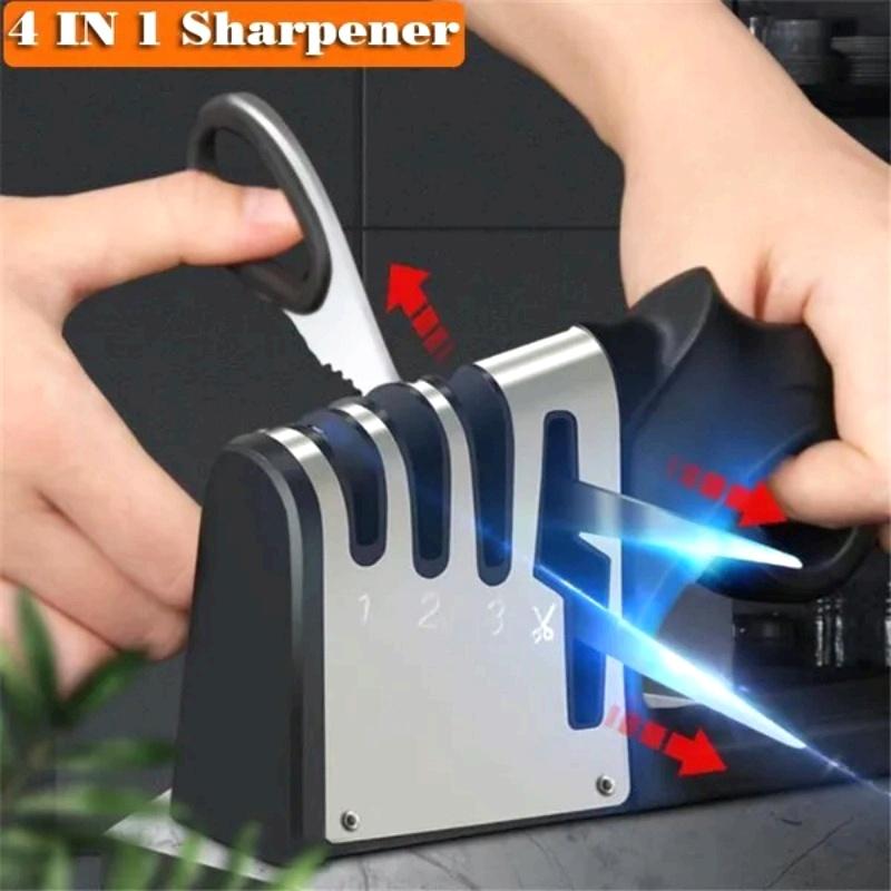 1PC 4 in 1 Knife & Scissor Sharpener, Fast Knife Sharpening, Sharp and Easy To Use, Suitable for Kitchen/Outdoor чёрный
1PC 4 in 1 Knife & Scissor Sharpener, Fast Knife Sharpening, Sharp and Easy To Use, Suitable for Kitchen/Outdoor чёрный