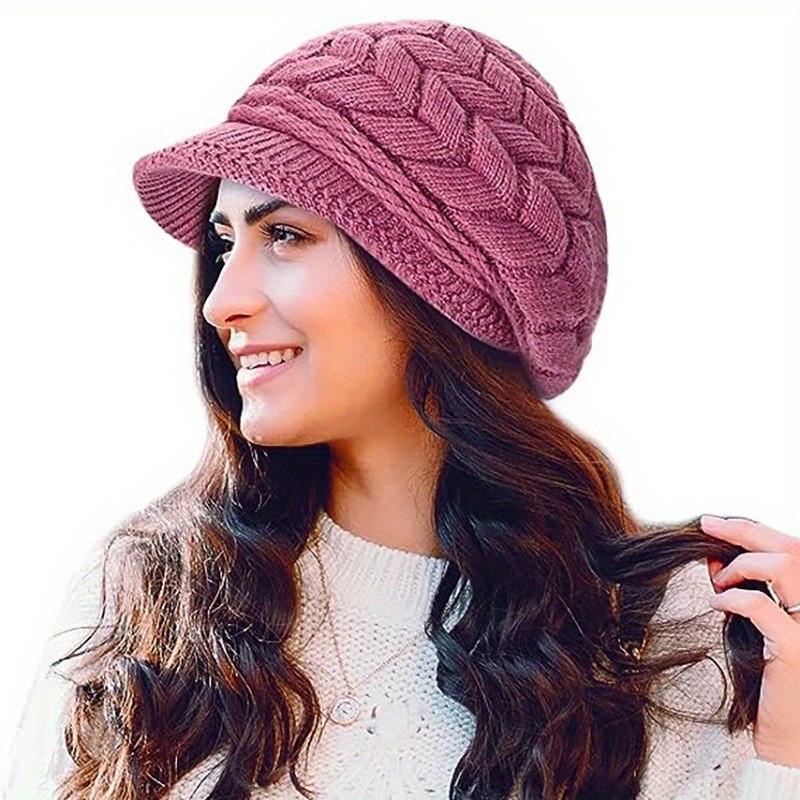 Women S Winter Solid Color Warm Knitting Loose Beret Leisure Ski Cap Korean Version Beret Plus Velvet Thick Knitting Ear Cap фіолетовий
Women S Winter Solid Color Warm Knitting Loose Beret Leisure Ski Cap Korean Version Beret Plus Velvet Thick Knitting Ear Cap фіолетовий