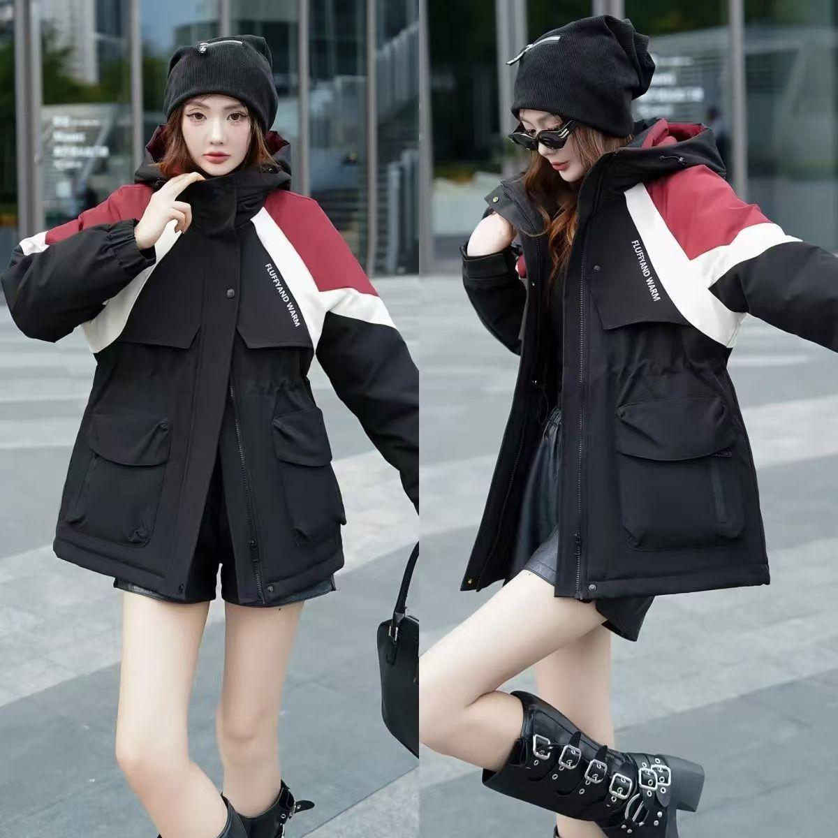 New Tooling Charge Cotton-padded Jacket Hooded Thickened Autumn and Winter Ladies s Oversized Down Cotton-padded Jacket Ladies s Mode Practical Use XXL
New Tooling Charge Cotton-padded Jacket Hooded Thickened Autumn and Winter Ladies s Oversized Down Cotton-padded Jacket Ladies s Mode Practical Use XXL