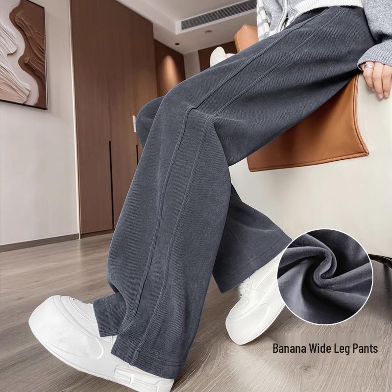 Women s Narrow and Wide-Leg Chenille Sweatpants, Fleece-Lined for Autumn/Winter 2024, Straight-Leg Casual Design. L
Women s Narrow and Wide-Leg Chenille Sweatpants, Fleece-Lined for Autumn/Winter 2024, Straight-Leg Casual Design. L