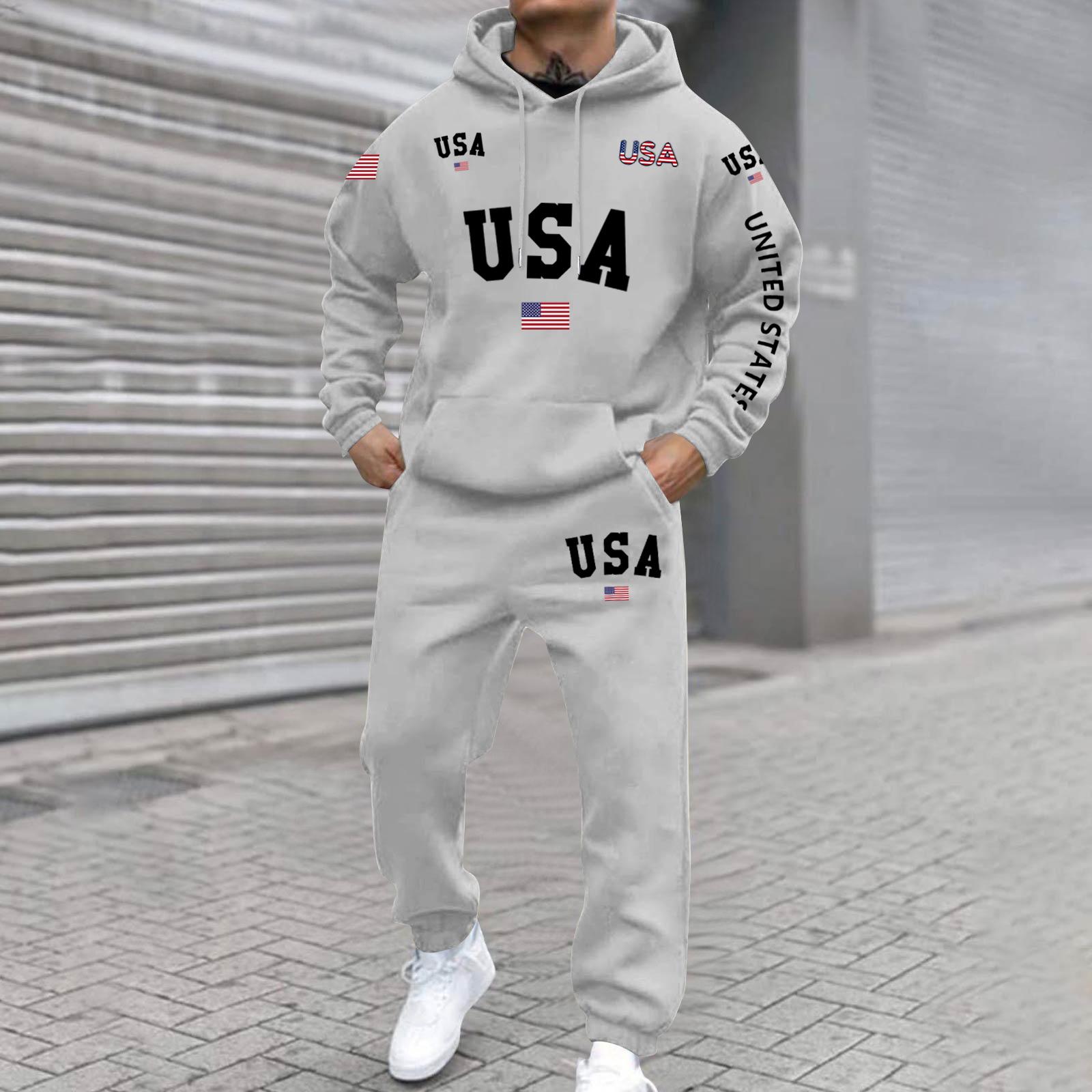 Чоловічий великий розмір однотонний з принтом комплект світшота Чоловічий повсякденний спортивний костюм комплект світшота L
Чоловічий великий розмір однотонний з принтом комплект світшота Чоловічий повсякденний спортивний костюм комплект світшота L