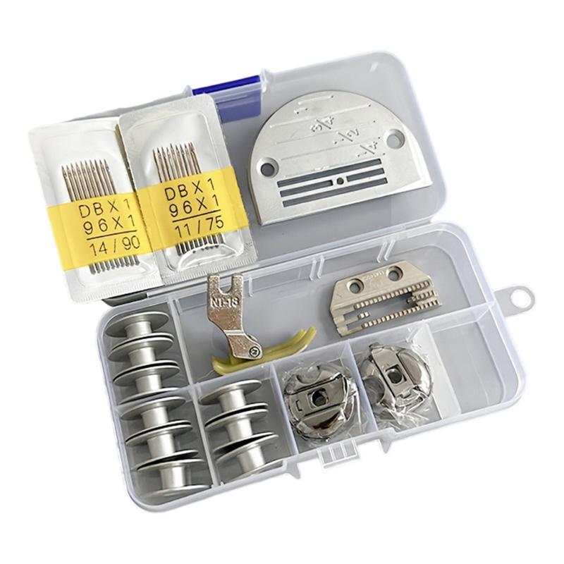 34PCS Metal Sewing Machine Bobbins Shuttles Presser Foot Set For Professional Garment Construction 1
34PCS Metal Sewing Machine Bobbins Shuttles Presser Foot Set For Professional Garment Construction 1