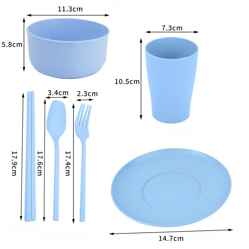 6Pcs Tableware Set Wheat Straw Cutlery Dinnerware Set Unbreakable Tableware Dishes Camping Set Of Dishes Dinnerware синий
6Pcs Tableware Set Wheat Straw Cutlery Dinnerware Set Unbreakable Tableware Dishes Camping Set Of Dishes Dinnerware синий