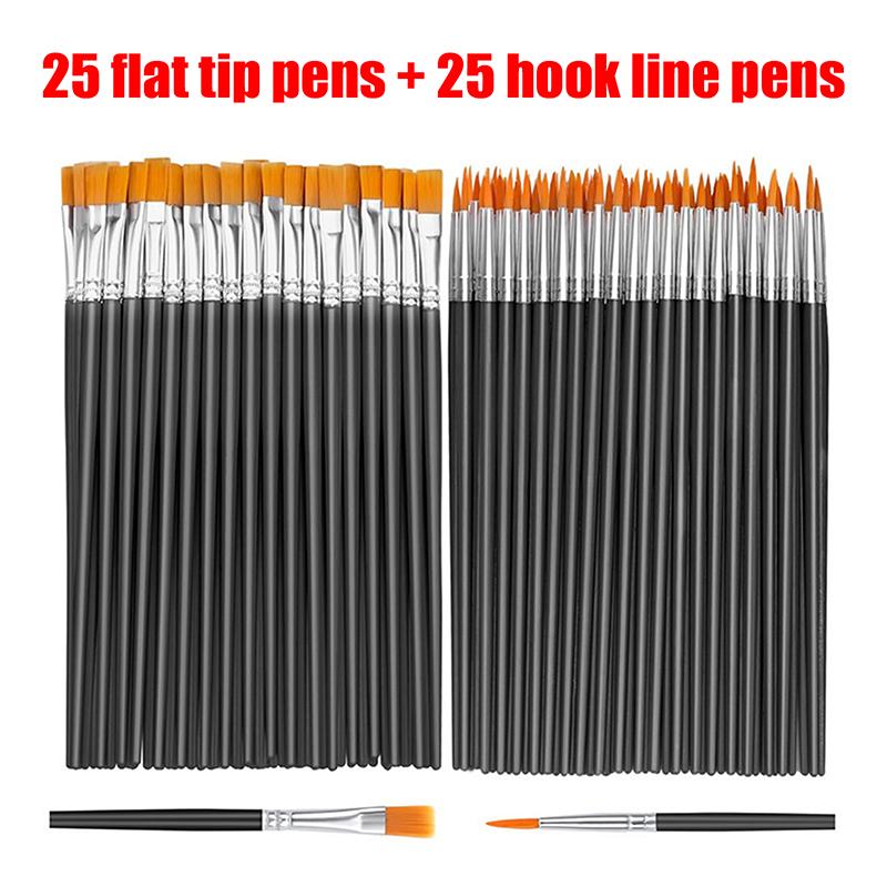 50Pcs/Set Painting Brushes for Art & Craft - Multi-Functional Hook Line Painting Tools for DIY Art Projects
50Pcs/Set Painting Brushes for Art & Craft - Multi-Functional Hook Line Painting Tools for DIY Art Projects
