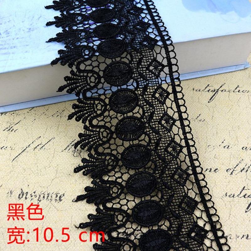 Wide White and Black Lace, 10.5 Cm Long 1 Meter, Fringed Lace Accessories DIY Curtain Skirt Clothes Fabric Accessories Width 10.5cm чорний
Wide White and Black Lace, 10.5 Cm Long 1 Meter, Fringed Lace Accessories DIY Curtain Skirt Clothes Fabric Accessories Width 10.5cm чорний