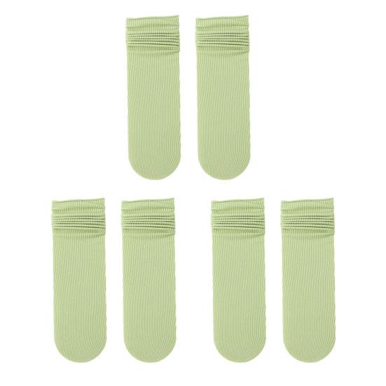 3 пары женских летних шелковых носков Ice Silk, ультратонкие носки-лодочки, повседневные носки до середины голени, эластичные носки выше щиколотки зелёный
3 пары женских летних шелковых носков Ice Silk, ультратонкие носки-лодочки, повседневные носки до середины голени, эластичные носки выше щиколотки зелёный
