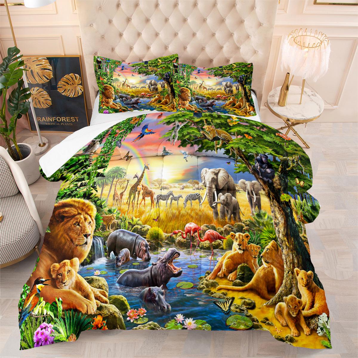 Bedding and Home Textile Three-piece Set Fat Quilt Printed Quilt Cover 140*200cm
Bedding and Home Textile Three-piece Set Fat Quilt Printed Quilt Cover 140*200cm