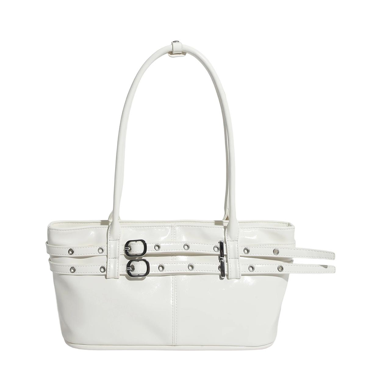 Glossy Faux Leather Tote Bag Women s Fashion Handbag with Double Buckle Strap and Structured Design
Glossy Faux Leather Tote Bag Women s Fashion Handbag with Double Buckle Strap and Structured Design