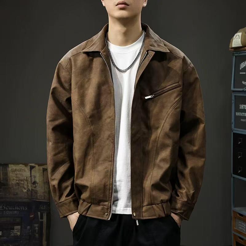 2025 Men s Retro Casual Lapel Jacket: Spring/Autumn Mallard Style M (80-100 lbs) кавовий
2025 Men s Retro Casual Lapel Jacket: Spring/Autumn Mallard Style M (80-100 lbs) кавовий
