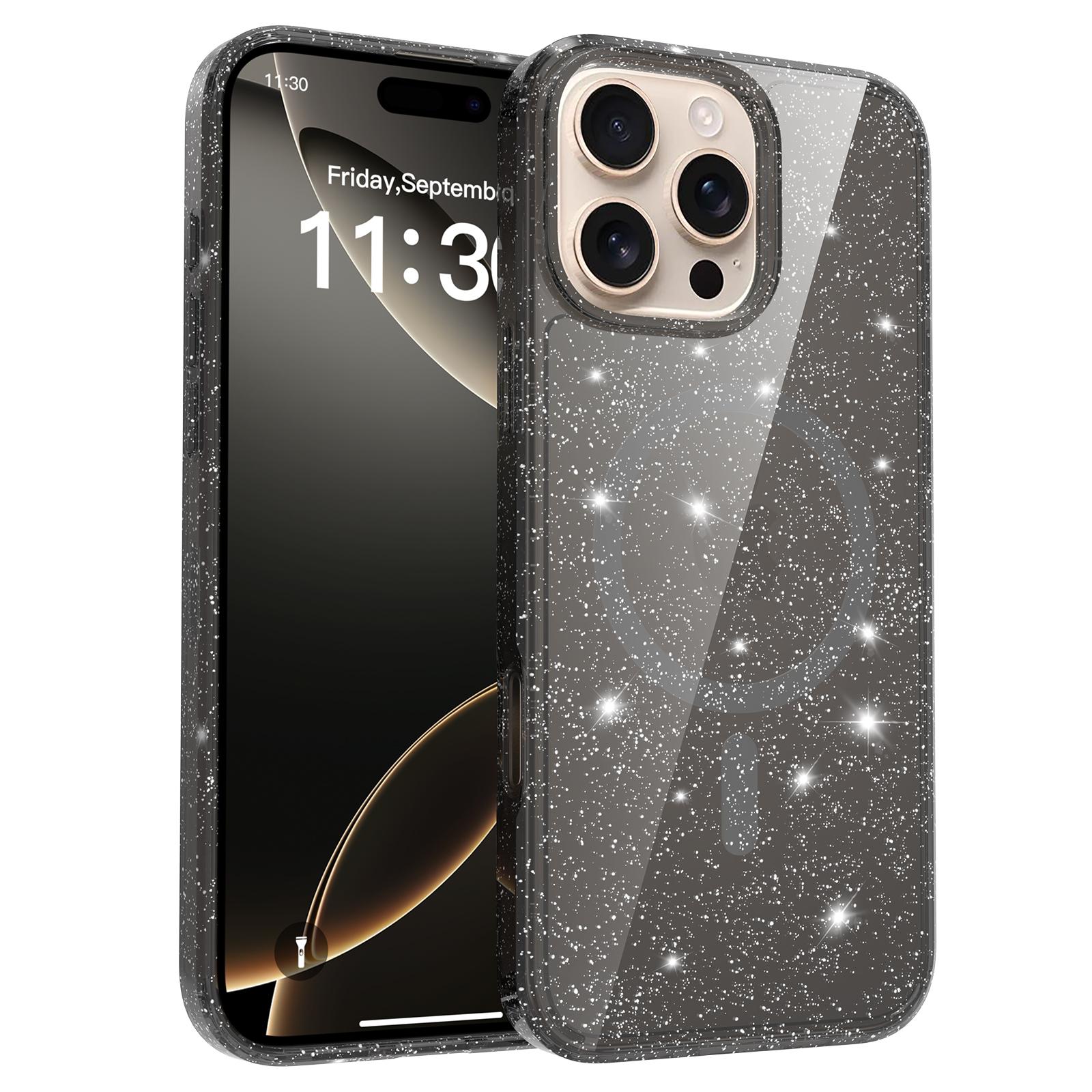 For iPhone 16 Pro Max Magnetic Case Glitter Design TPU PC PET Drop Proof Phone Cover
For iPhone 16 Pro Max Magnetic Case Glitter Design TPU PC PET Drop Proof Phone Cover