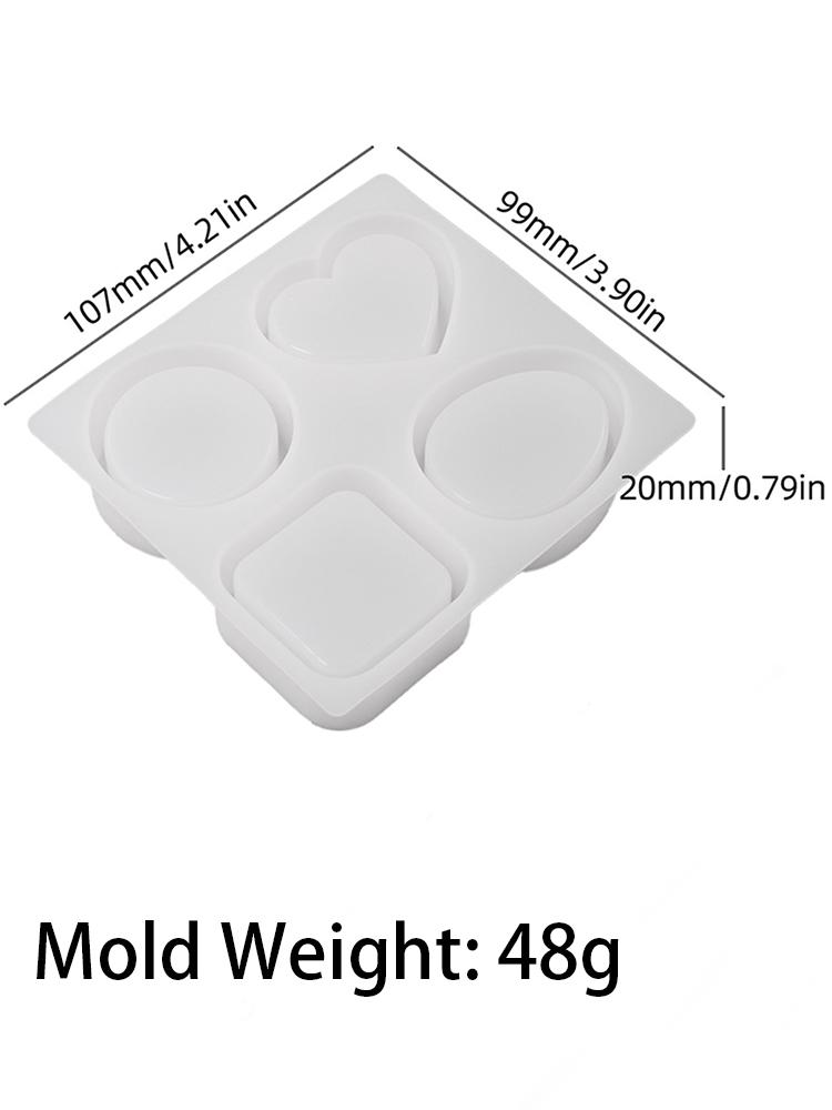 Креативная 4 отверстия цементная банка силиконовая форма сделай сам несколько форм гипс ароматическая свеча чашка смола форма мини ремесло инструменты для изготовления подарков