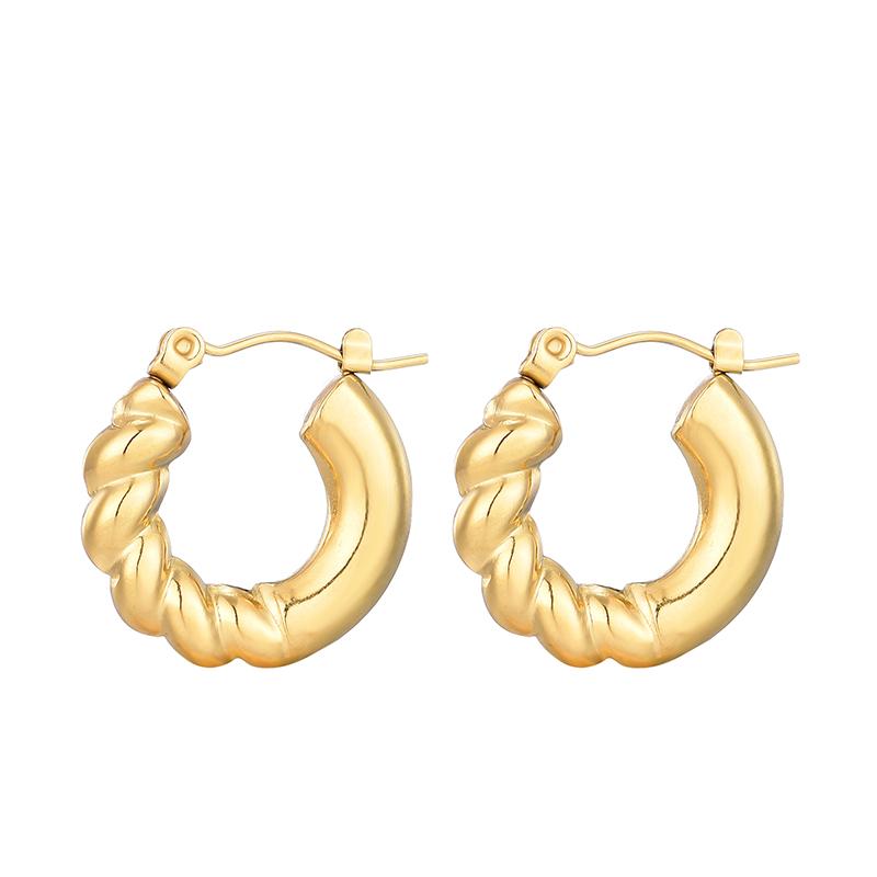 Fashion Stainless Steel Hoop Earrings For Women Gold Color Geometric Round Heart Flower U Shape Ear Buckle Zircon Earrings Gift
Fashion Stainless Steel Hoop Earrings For Women Gold Color Geometric Round Heart Flower U Shape Ear Buckle Zircon Earrings Gift
