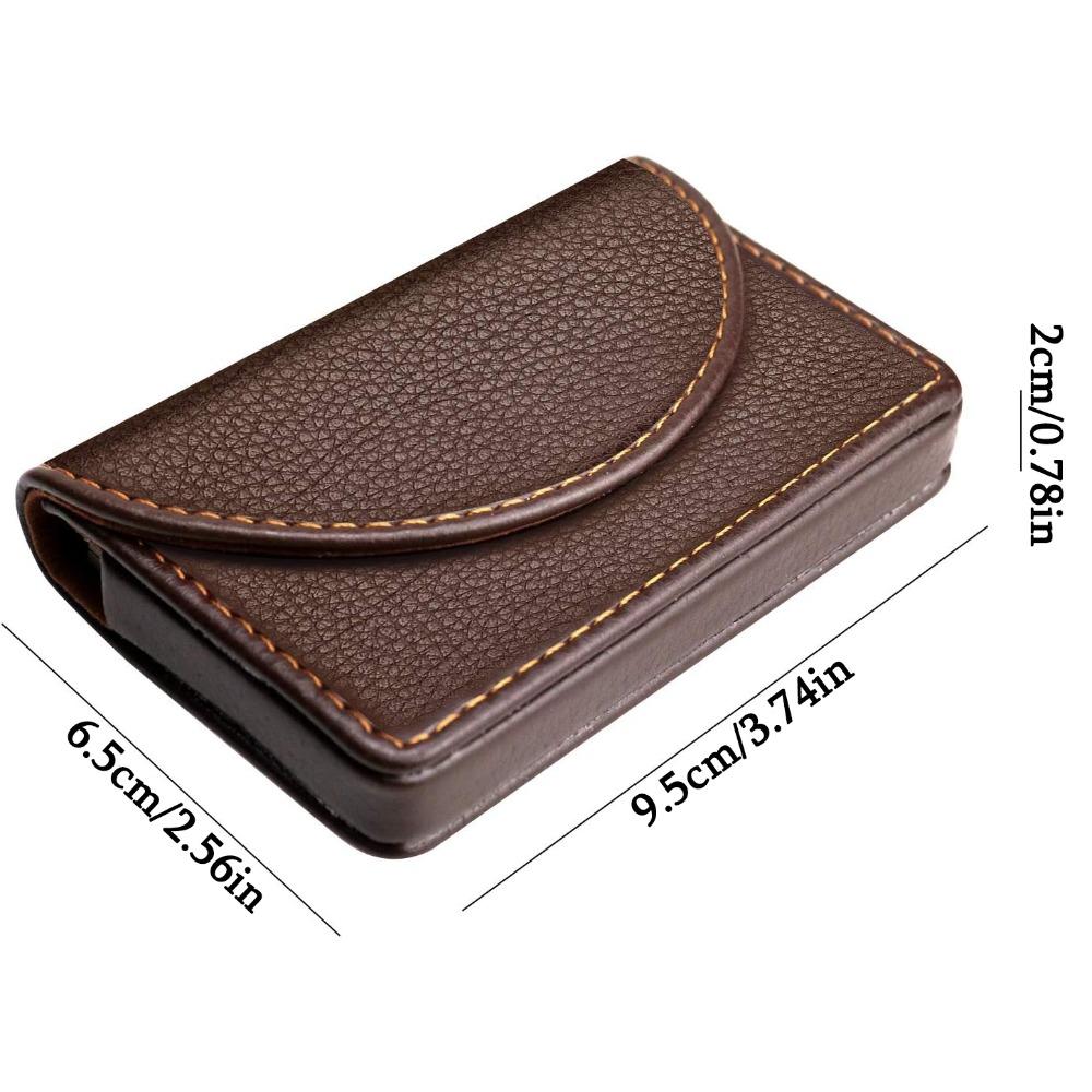 1pc Leather Business Card Holder Case for Men or Women Pocket Business Card Wallet Name Card Case Holder with Magnetic Shut Holds 20 Business Cards кавовий
1pc Leather Business Card Holder Case for Men or Women Pocket Business Card Wallet Name Card Case Holder with Magnetic Shut Holds 20 Business Cards кавовий