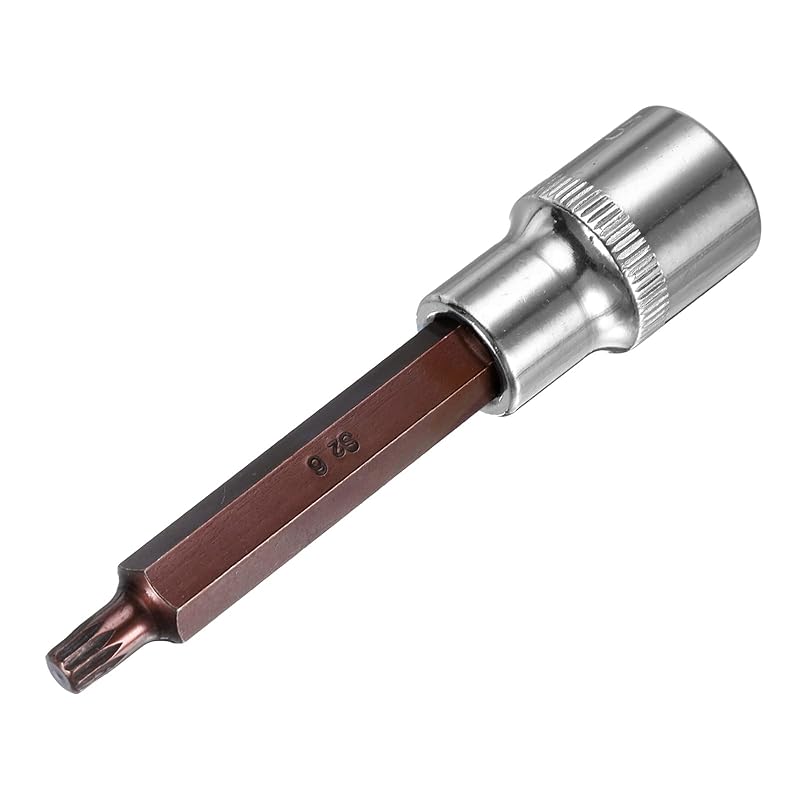 uxcell 1/2 drive x M6 (6mm) Triple Square Spline Bit Socket S2 steel bit CR-V socket 4 length ratchet wrench slide bar Use with extension rod
uxcell 1/2 drive x M6 (6mm) Triple Square Spline Bit Socket S2 steel bit CR-V socket 4 length ratchet wrench slide bar Use with extension rod
