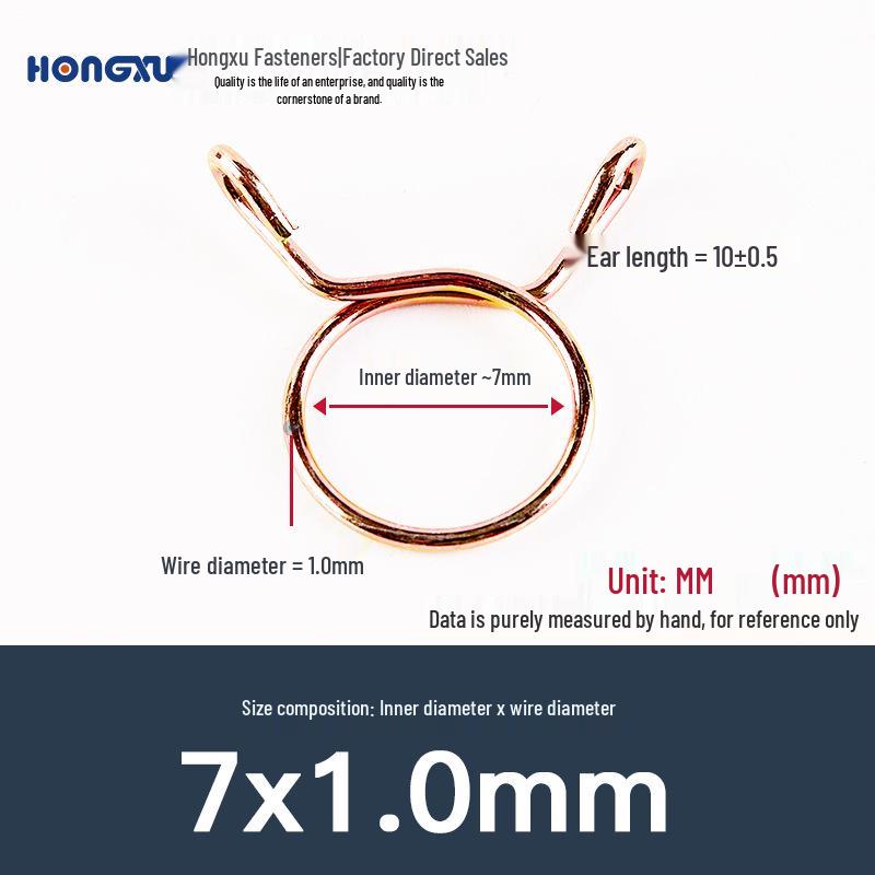 Quick-Install Hand-Squeeze Galvanized Single Wire Elastic Hose Clamp for Oil, Water, Gas Pipes
Quick-Install Hand-Squeeze Galvanized Single Wire Elastic Hose Clamp for Oil, Water, Gas Pipes