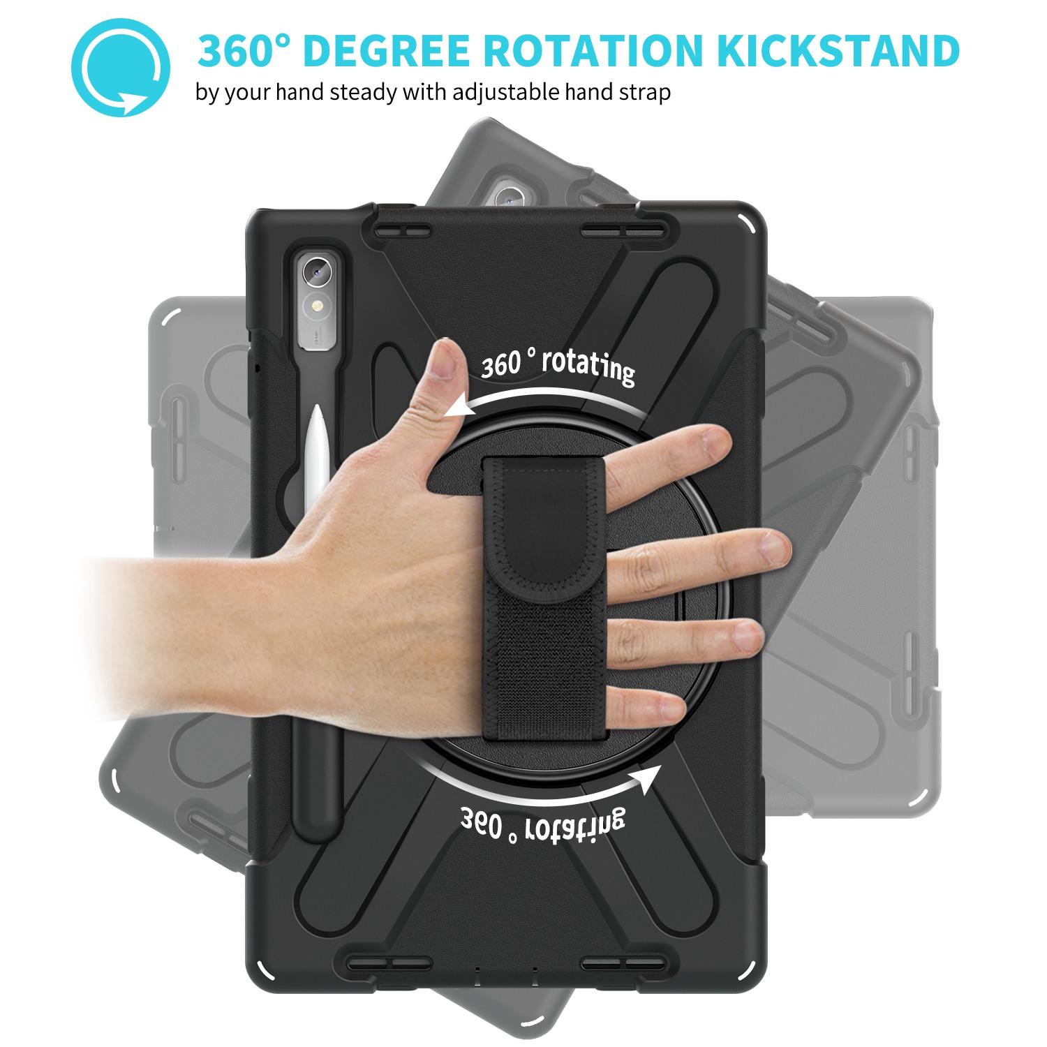 For Lenovo Tab P11 Pro Gen 2/Tab P11 Pro 2022 Kickstand PC+Silicone Tablet Case 360 Degree Rotation Hand Strap Shockproof Rugged Protective Cover Black
For Lenovo Tab P11 Pro Gen 2/Tab P11 Pro 2022 Kickstand PC+Silicone Tablet Case 360 Degree Rotation Hand Strap Shockproof Rugged Protective Cover Black