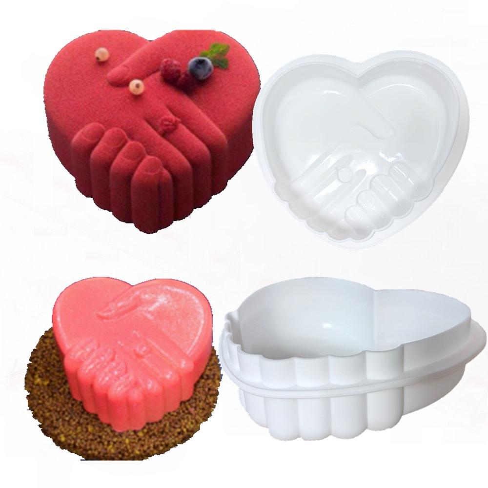 White Hand-in-Hand Love Silicone Mold - Mousse Cake Chocolate French Dessert Fondant DIY Baking Tool
White Hand-in-Hand Love Silicone Mold - Mousse Cake Chocolate French Dessert Fondant DIY Baking Tool
