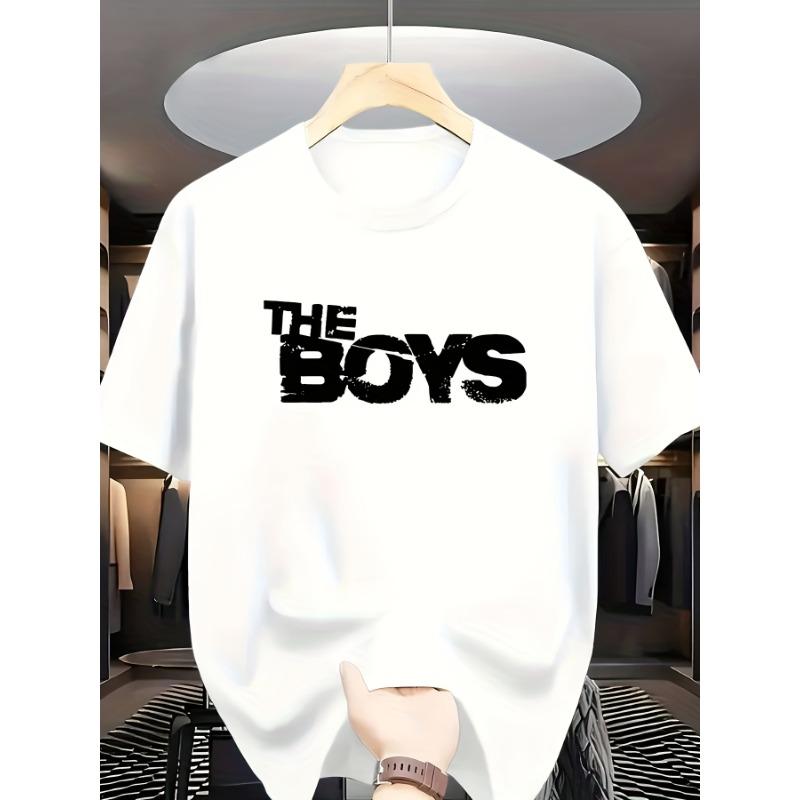 European sizes Fashion THE BOYS Men S Letter Pattern Print T-Shirt, a Casual And Easy Tee for Men, Featuring a Dropped Shoulder And Loose Fit 4XL білий
European sizes Fashion THE BOYS Men S Letter Pattern Print T-Shirt, a Casual And Easy Tee for Men, Featuring a Dropped Shoulder And Loose Fit 4XL білий