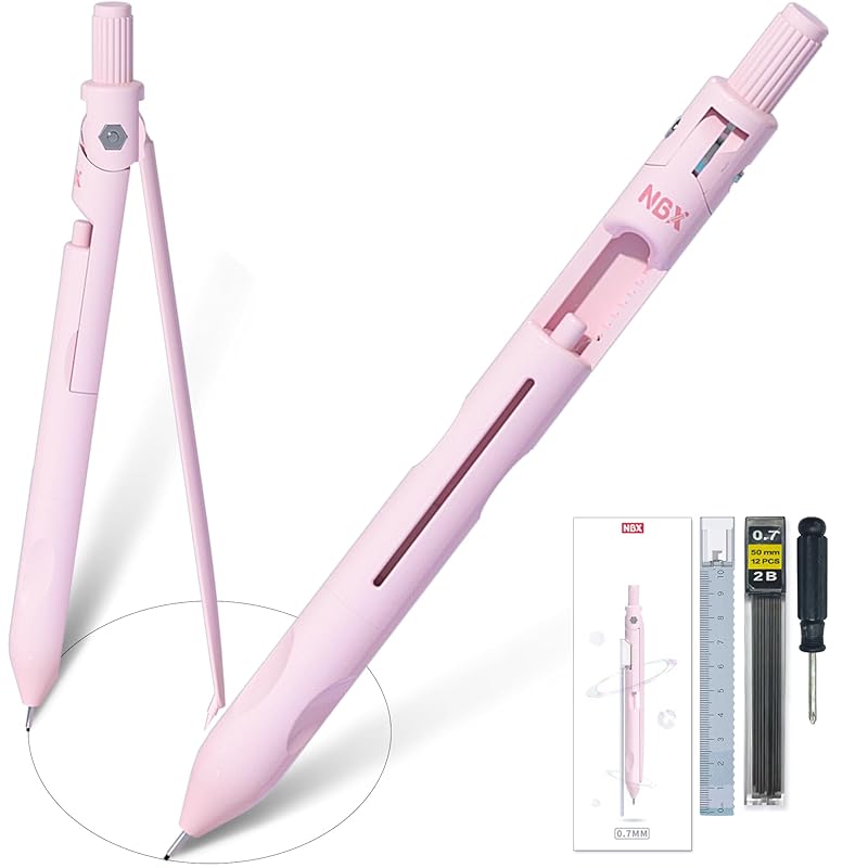 Mechanical pencil (with compass) mechanical pencil pencil compass ruler With eraser 4 in 1 set drafting sketch lighting drawing circle maker drawing
Mechanical pencil (with compass) mechanical pencil pencil compass ruler With eraser 4 in 1 set drafting sketch lighting drawing circle maker drawing