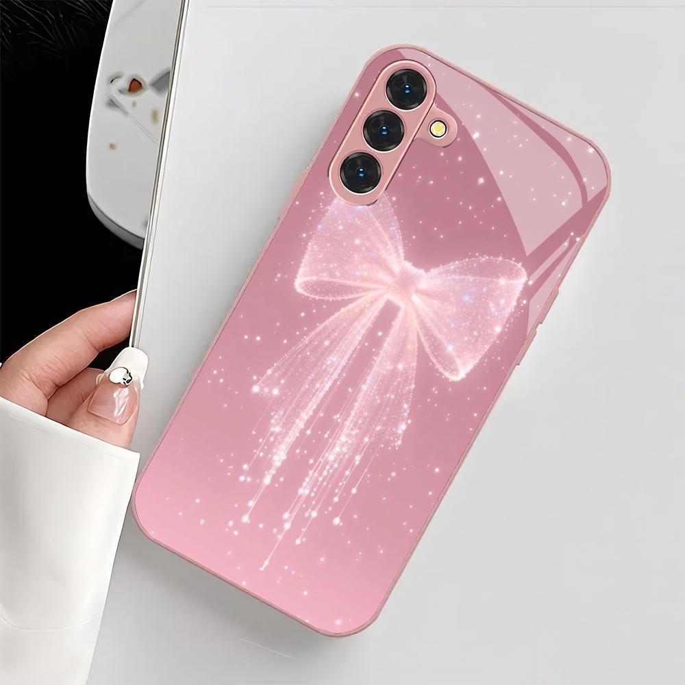 Стеклянный чехол для телефона с дизайном розового банта, подходит для Samsung Galaxy S26 S25 S24 S23 S22 S21 S20 FE/Ultra/Plus, ударопрочная задняя крышка GalaxyS25
Стеклянный чехол для телефона с дизайном розового банта, подходит для Samsung Galaxy S26 S25 S24 S23 S22 S21 S20 FE/Ultra/Plus, ударопрочная задняя крышка GalaxyS25