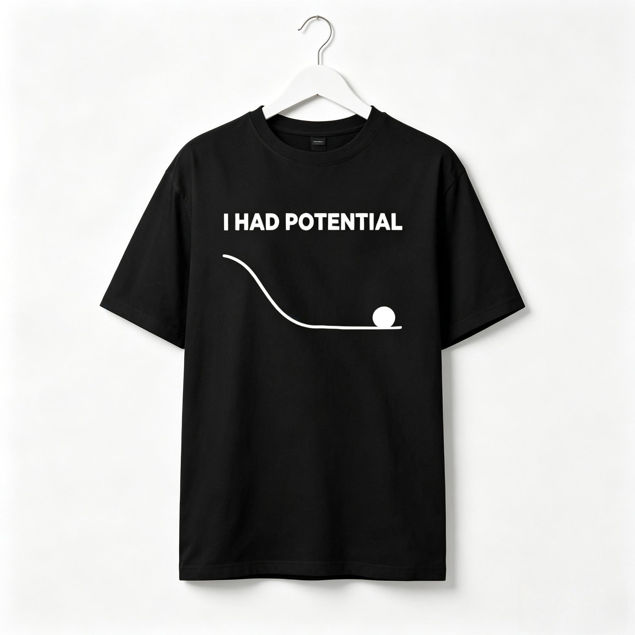 I Had Potential Funny Meme T Shirt for Unisex 100 Cotton Sarcastic Graphic Tee Casual Short Sleeve White 2026 New 4XL
I Had Potential Funny Meme T Shirt for Unisex 100 Cotton Sarcastic Graphic Tee Casual Short Sleeve White 2026 New 4XL