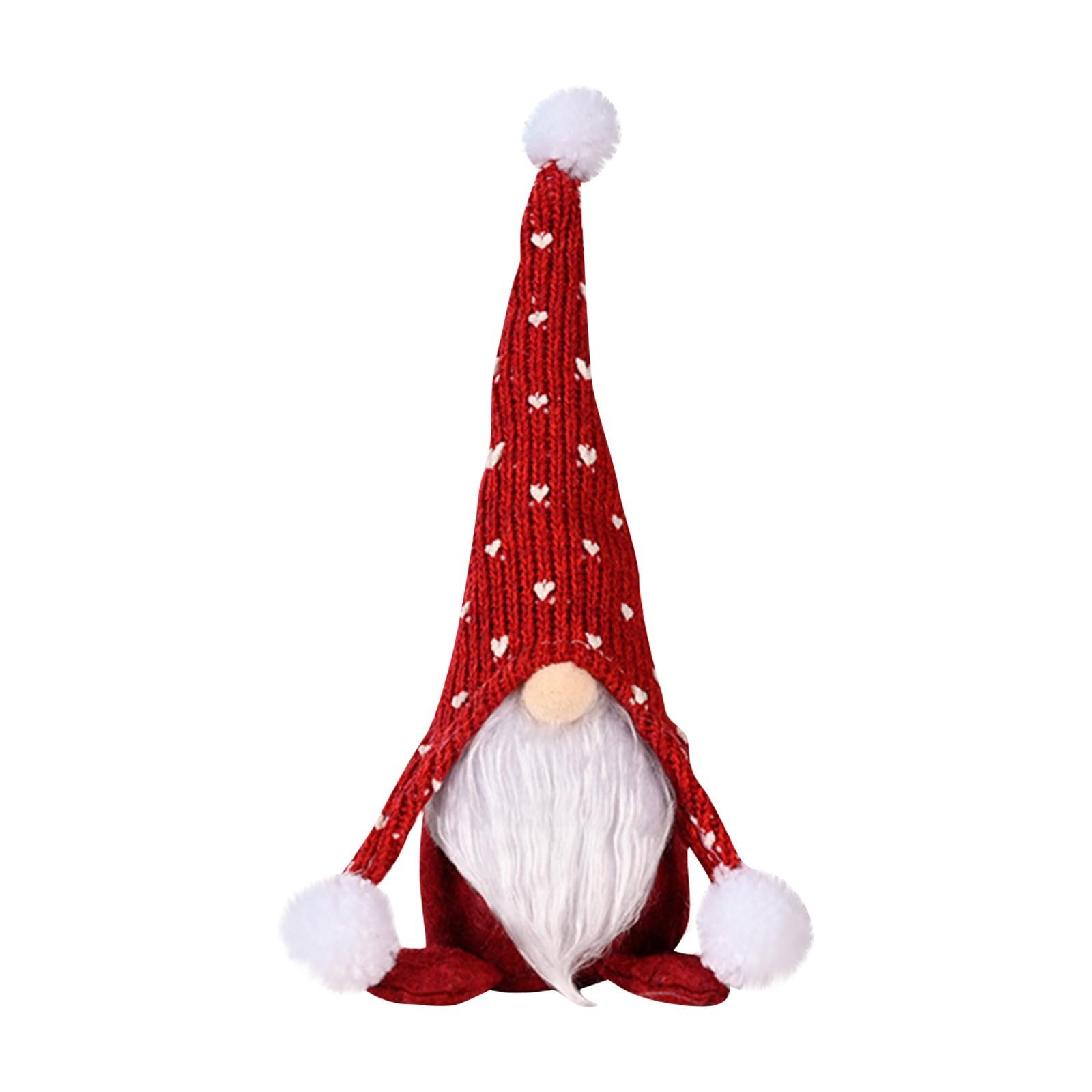 Біла борода безлика лялька в язана шапка сидяча лялька орнамент червоний
Біла борода безлика лялька в язана шапка сидяча лялька орнамент червоний